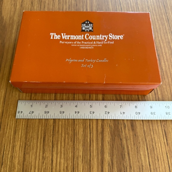 Vermont Country Store Vintage Thanksgiving Candles Turkey Pilgrim NIB - Picture 3 of 3